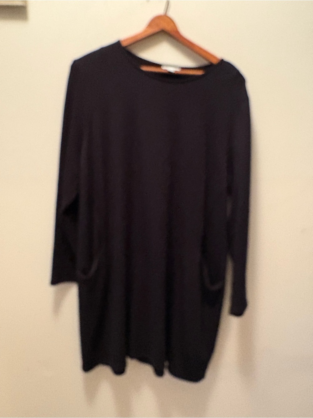 J Jill Black Long Sleeve Dress - Classic Casual w/Pockets XLG Great Condition